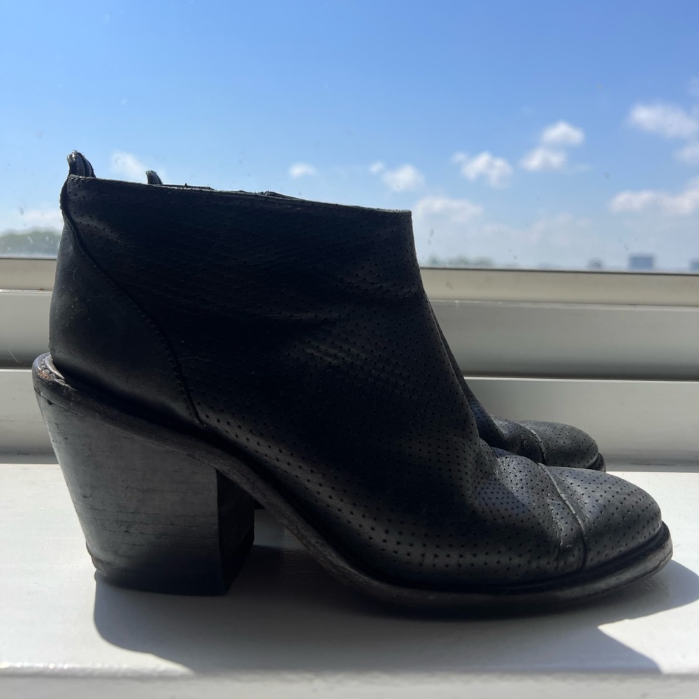 Rachel Comey Black Perforated Ankle Booties - Picture 7 of 7